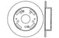 StopTech 02-06 Acura RSX Incl. Type S / 97-01 Integra Type R Slotted & Drilled Left Rear Rotor