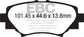 EBC 14+ Mazda 3 2.0 (Japan Build) Redstuff Rear Brake Pads