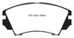EBC 10+ Buick Allure (Canada) 3.0 Redstuff Front Brake Pads