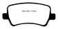EBC 11+ Volvo S60 2.5 Turbo T5 (300mm Front Rotors) Redstuff Rear Brake Pads
