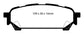 EBC 04-06 Saab 9-2X 2.0 Turbo Redstuff Rear Brake Pads