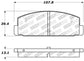 StopTech Performance 89-95 Mazda RX7 / 03-05 Mazda 6 Rear Brake Pads